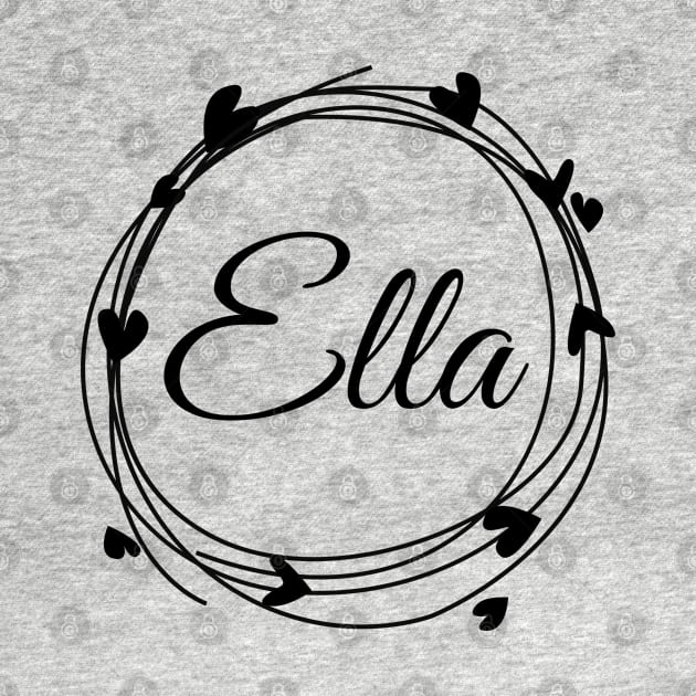 Ella name cute design by BrightLightArts